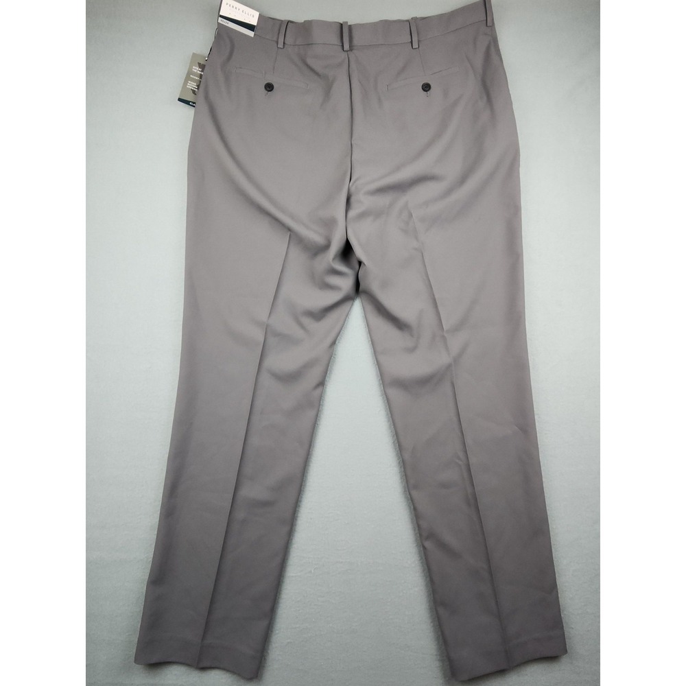 Perry Ellis Portfolio Dress Pants Mens 40x34 Gray Classic Fit Microfiber NWT - Picture 10 of 12